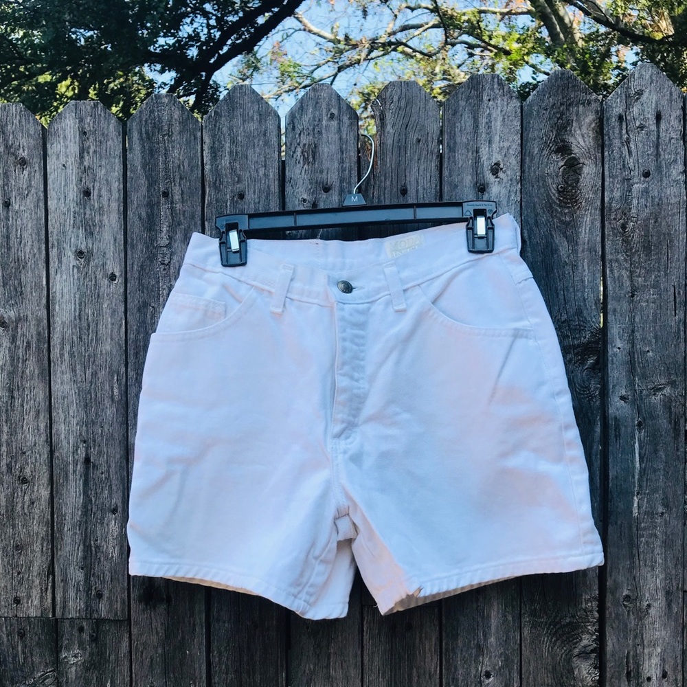 vintage white high waisted shorts
